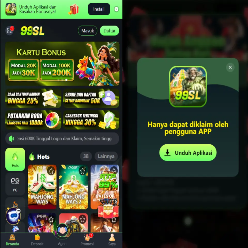 99sl Masuk